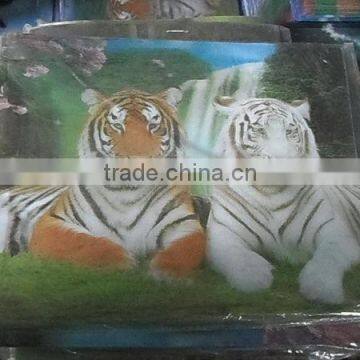 Pp Material 3d Tiger Wall Picture