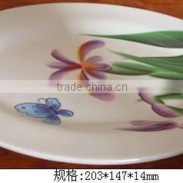 Melamine nice design hotel used dinner plates