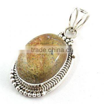 925 silver jewellery picture jasper jewellery Sterling Silver Cabochon Pendant Setting