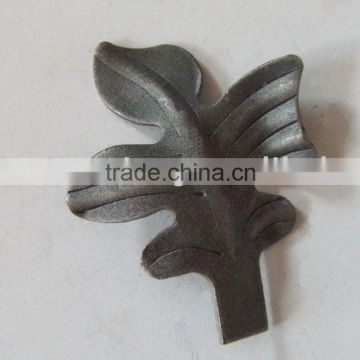 decorated stamped wrought iron flowers and leaves for fence,gate,window and so on