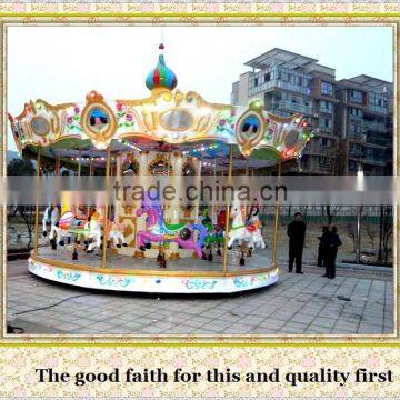 theme play park merry-go-round luxury animal carousel amusement rides