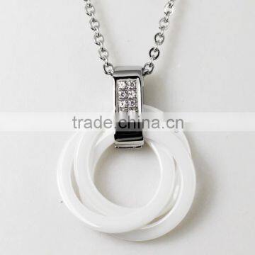 Fashion murano stone jewelry custom made stainless steel pendant