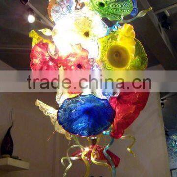 art glass chandelier lighting xo-0789 and hand made chandelier lighting