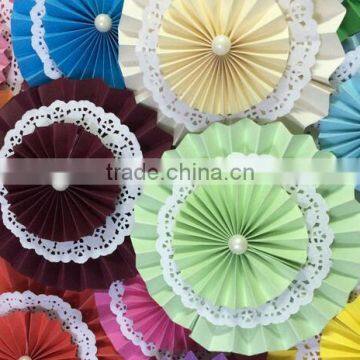 lovely paper Hanging Fan Decorations-Valentines/Christmas party Decorations FS0092