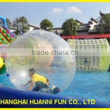 Outdoor inflatable water rolling ball, PVC/TPU water games, water roller ball