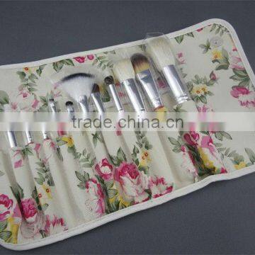 12pcs flower case custom color affordable makeup brush sets