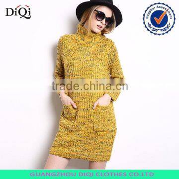 womens dress long sleeve high neck casual dresses loose sweater dress