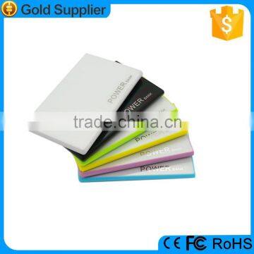 Gift packing box custom logo super slim power bank card 2200mah