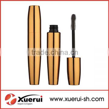 golden mascara tube, cosmetic packaging tube