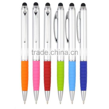 2 in 1style pen twist action ball point pen and touch screen stylus pen for business gift