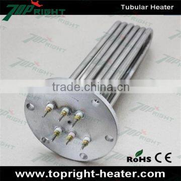 Topright stainless customized 1500w immersion tubular heater used for steamer heating element