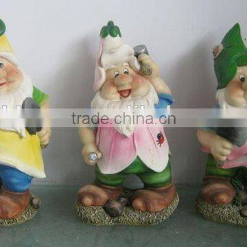 resin decorative dwarf statue