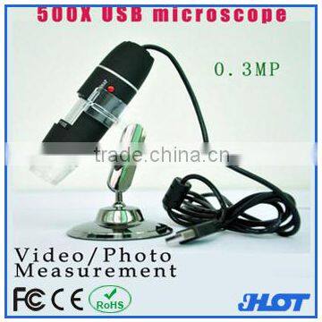 CE FCC ROHS OEM 500 portable USB digital microscope