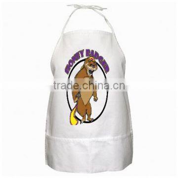 quality new 100% cotton custom printed kitchen apron hotel design uniform for girl