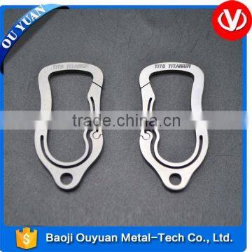 climbing carabiner hook keychain titanium