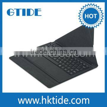 Tablet Leather Case sepcial pogo pin docking keyboard with touchpad for windows