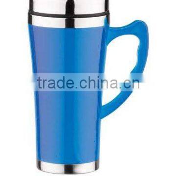 promotion 450ml double stainless steel auto mug