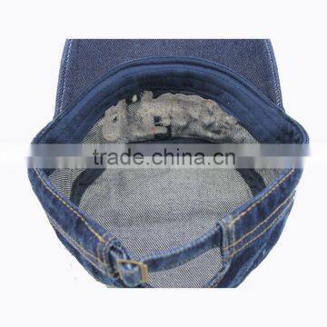 Fashion Jean Fabric Army Cap photo-3