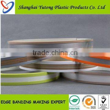 Furniture Plastic Edge Banding Tape / PVC Abs Edge Banding
