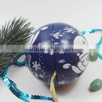 2016 Factory Wholesale Recyclable feature decorative tin ball