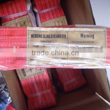 webbing sling for export