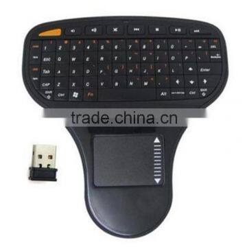 Hot 2.4g wireless fly mouse keyboard N5903 Touchpad Mini Wireless Keyboard for smart tv box media player mini pc