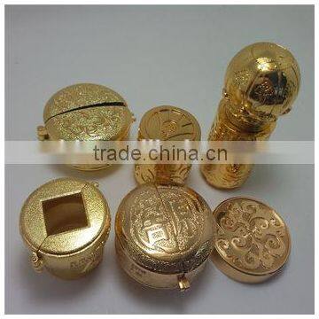 Wholesale Manufacturers High Quality Gold Plated Fancy Luxury Personalized Design Metal Perfume Bottle Cap