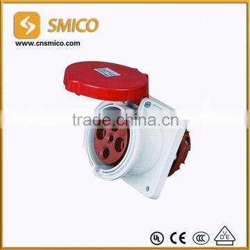 CEE 63A Panel Mounted Male and Female Industrial Plug and Socket photo-5