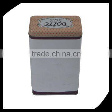 small size square tin box for tea/Small Size Elegant Shape Square Tin Box/High quality printed square tin box