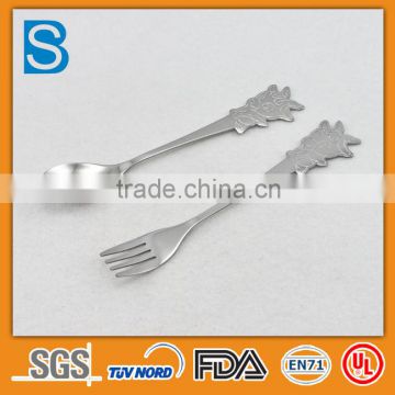 Food grade stainless animal flatware set Fork