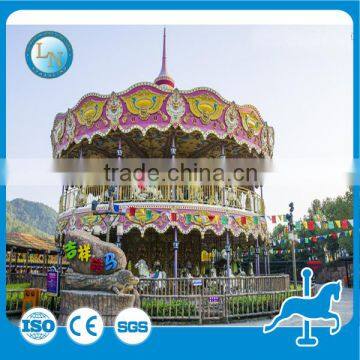 Hot sale product mechanical Double decker carousel horse ride for sale