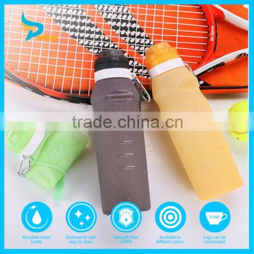 Latest Design Temperature Sensing Silicone Collapsible Water Bottle