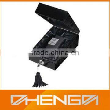 High Quality Black Packaging Perfume Box with Lock