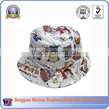 Custom Tie Dyed Cartoon Pattern Funny Bucket Hats