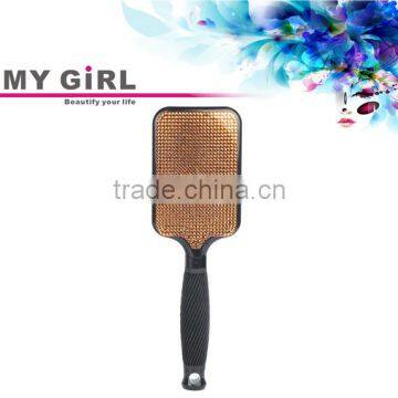 2016 MY GIRL golden resin crystal sparkling diamond bling paddle brush,paddle brush wholesale