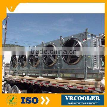 ammonia copper tube aluminum fin air heat exchanger gas defrost