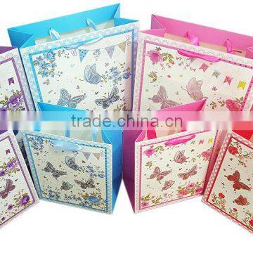 shoping gift paper bag in set