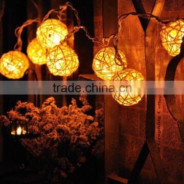 10 Light LED Vine Ball christmas light chain warm white Decorative light Chain