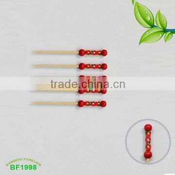 Red Cored balls bamboo picks