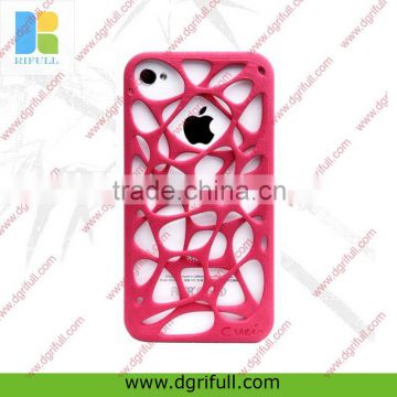 laser 3d pattern silicone case for iphone