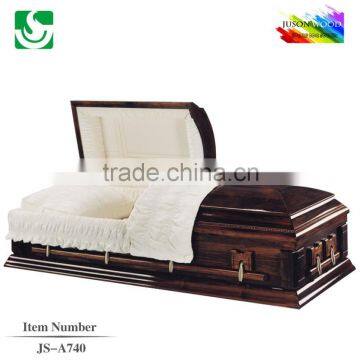 New design high quality useful American style wood casket