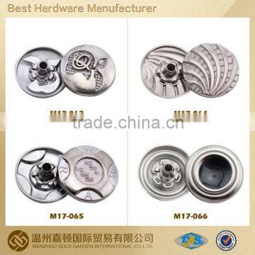 Snap Button Cap wholesaler Metal button cap/ 17mm Fashion designs customized