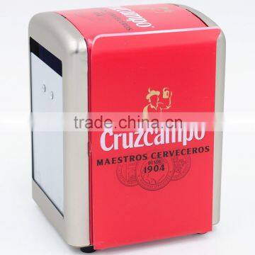 Customized Ice Cream Printing Metal Napkin Holder With Weighted Metal Napkin Holder photo-5