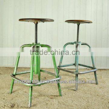 vintage industrial bar stools ,