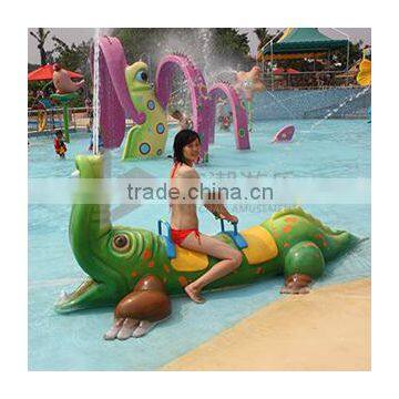 Cartoon Features Fiberglass water spray of water play equipment high quality