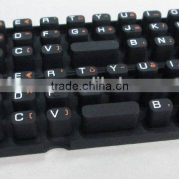 Electronic Silicon Rubber Keypad / Silk Screen Printing Silicone Key Button / Waterproof Silk Printing Graphic Keyboard