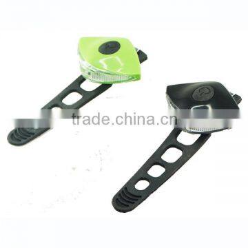 plastic bike light with 1 white or red led rear light
