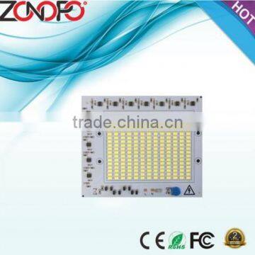 100w high power aluminum flood light spot light 80ra 80LM ac motor pcb board economy ac moudle led chip board