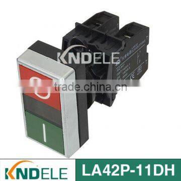 rectangle double push button switch NO+NC LA42P-11DH