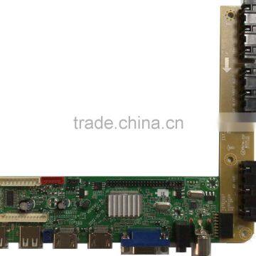 High quality TFT LED TV main board running Samsung LG BOE etc panel